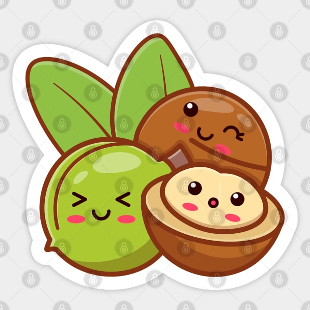 Cute Macadamia Nuts Sticker by HolidayBug